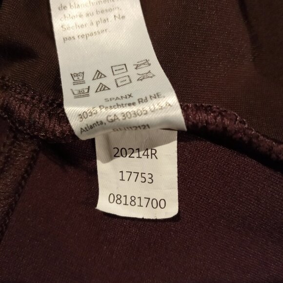 SPANX Pants LGE  Mulberry Plum   Style 20214R  Ponte Ankle  Pull-On  Pockets EUC - Picture 9 of 9